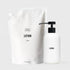 Stoneware Lotion Dispenser + Lotion Refill by Public Goods