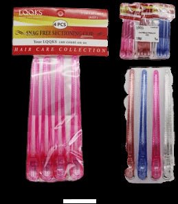LQQKS 4.75" Snag-Free Sectioning Clip, Assorted