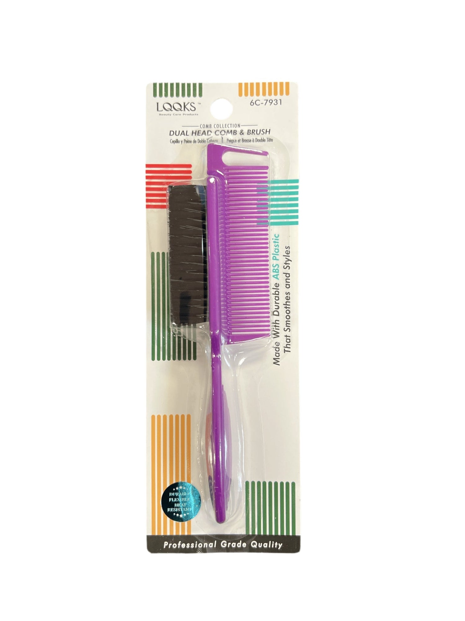 LQQKS Dual Head Comb &amp; Brush ABS
