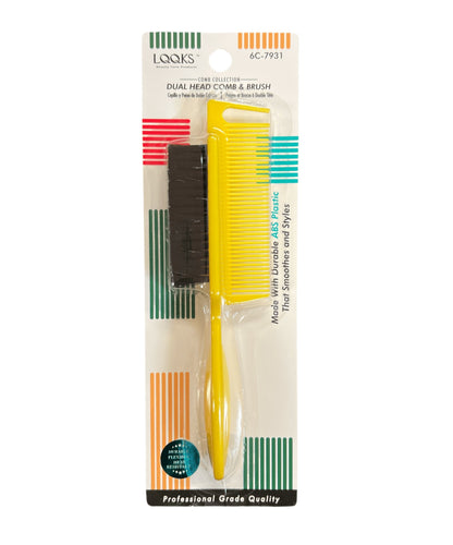 LQQKS Dual Head Comb &amp; Brush ABS