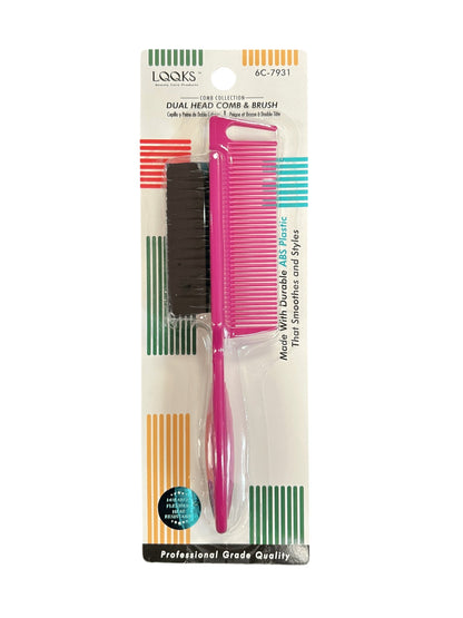 LQQKS Dual Head Comb &amp; Brush ABS