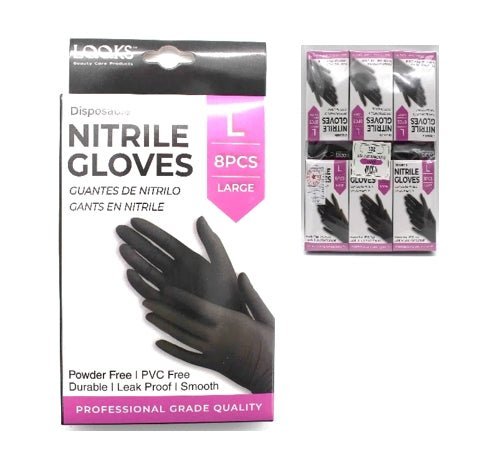 LQQKS Nitrile Glove, 8 pc/Pk, Medium - DestGlow