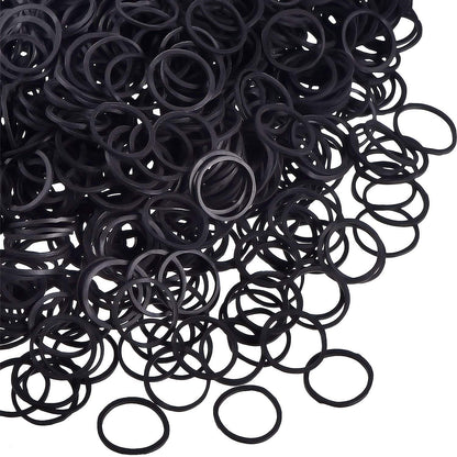 LQQKS Pony Holder Band, Black, 500 pc/Pack
