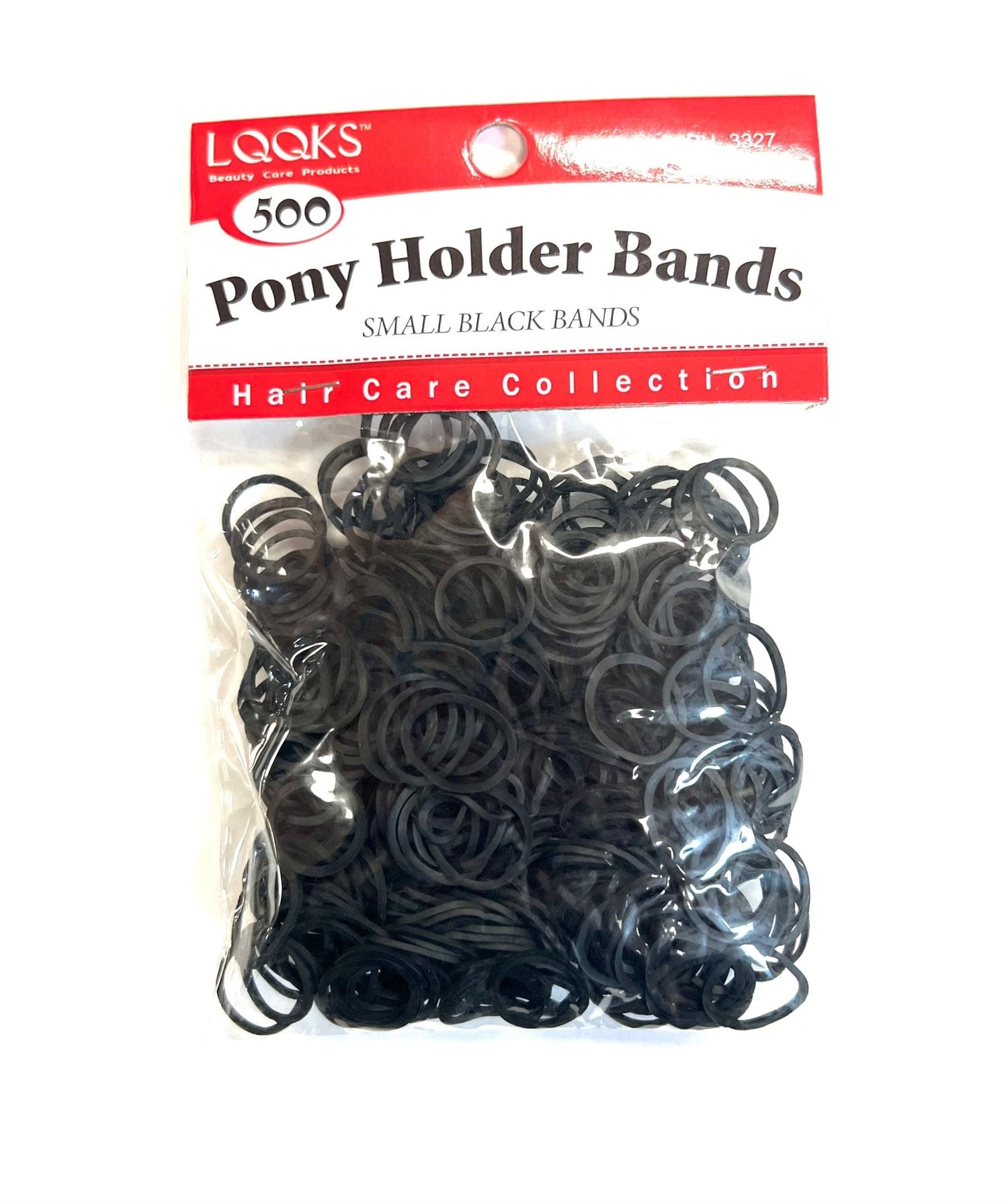 LQQKS Pony Holder Band, Black, 500 pc/Pack