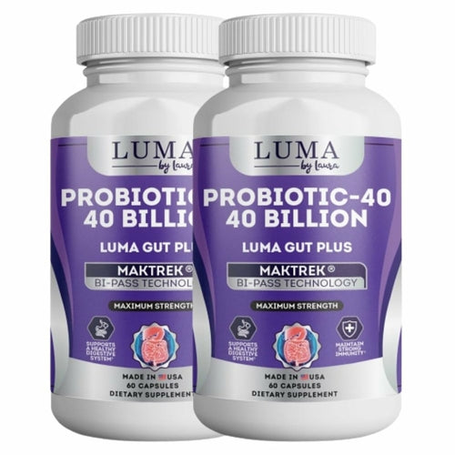 Luma Gut Plus Probiotics - Digestive Health Supplement for Men & Women