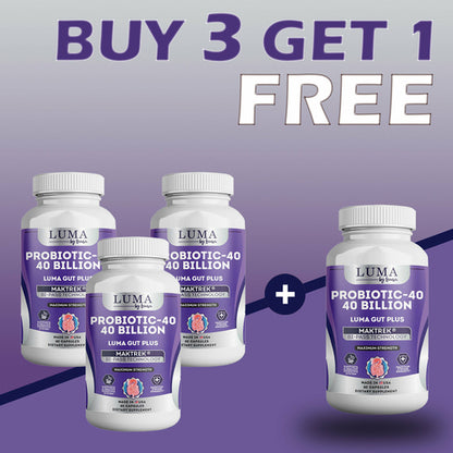 Luma Gut Plus Probiotics - Digestive Health Supplement for Men & Women
