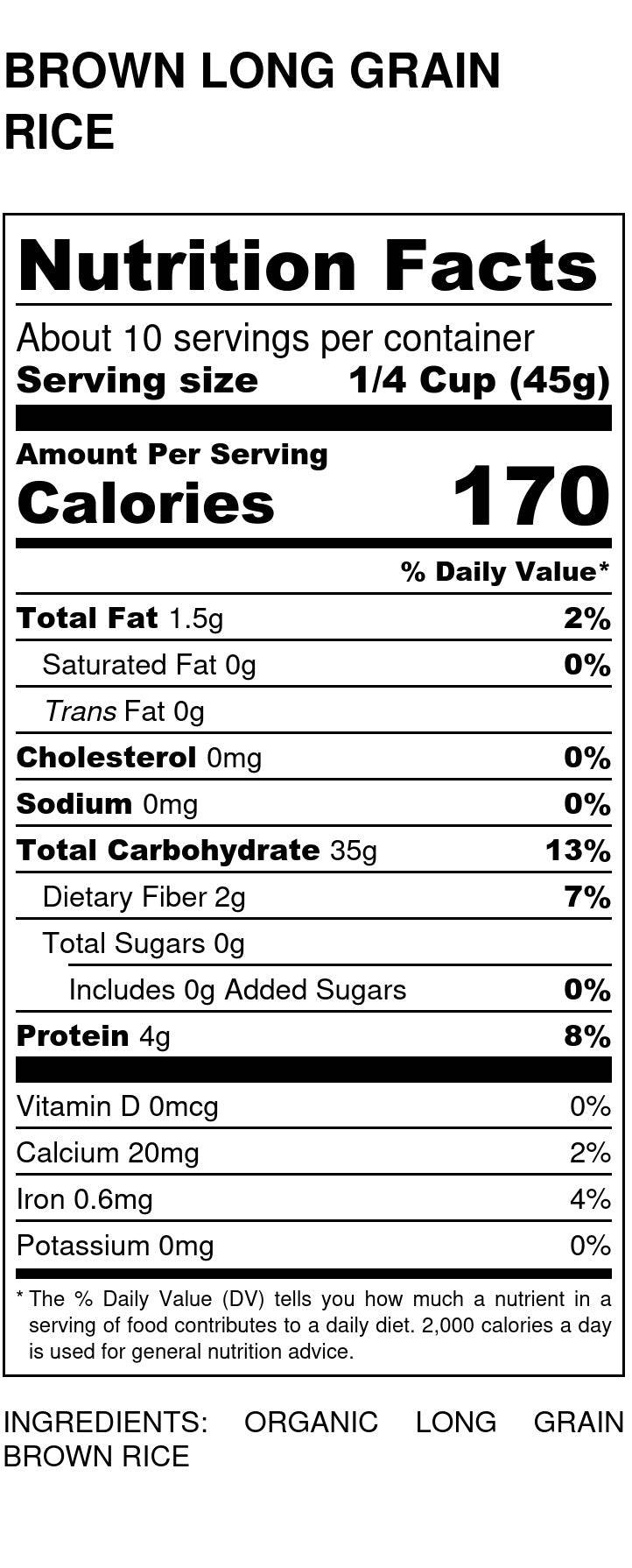 Long Rice, Brown, Lundberg by Country Life Natural Foods
