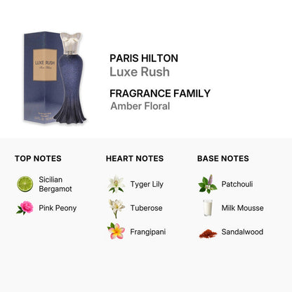 Luxe rush paris hilton eau de parfum spray for women (3.4 oz)