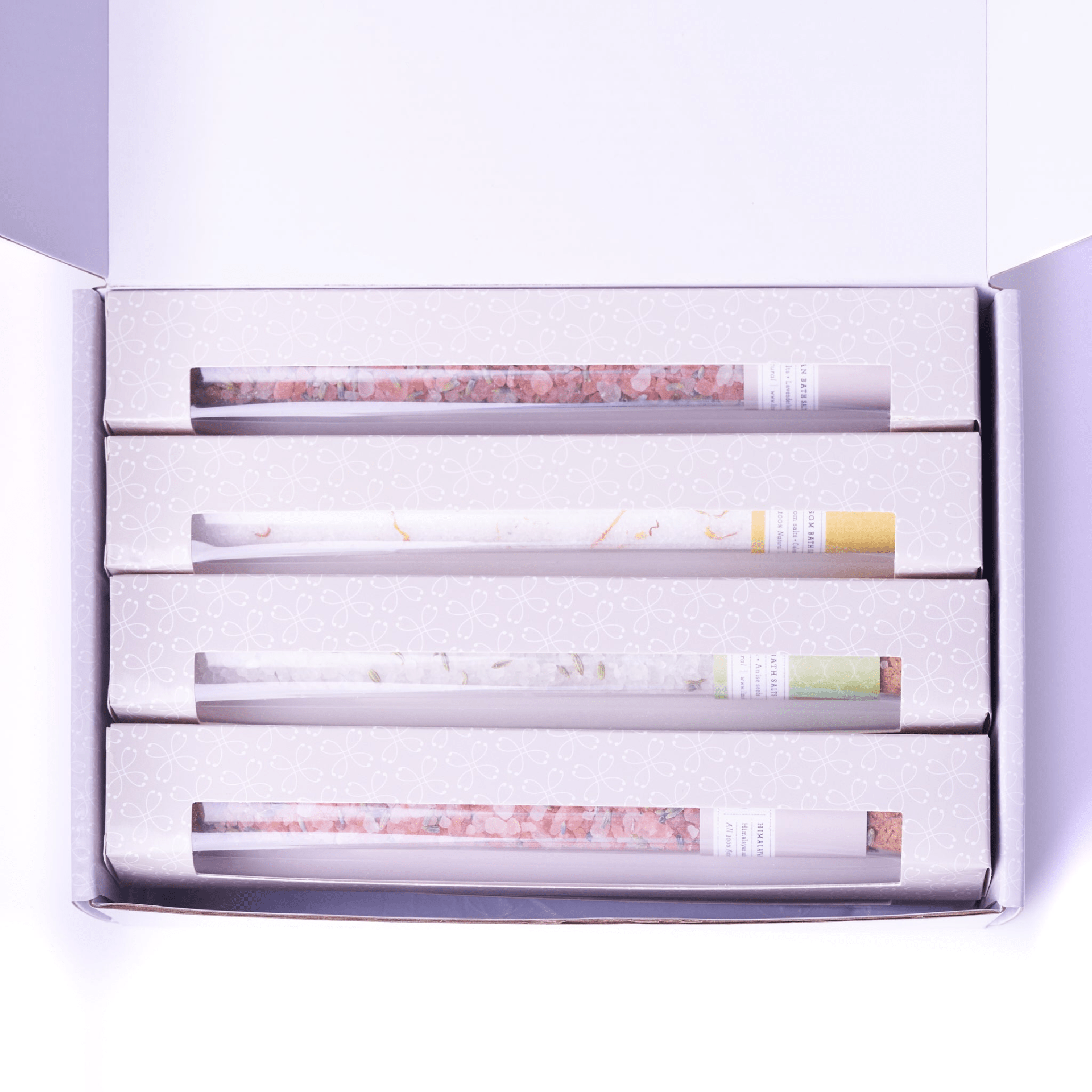 Luxurious Bath Salts Gift Set in 8 Reusable Glass Tubes by GNS Beauty &amp; Personal Care