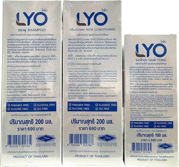 LYO Shampoo Conditioner Hair Tonic Treatment Hair Strengthen &amp; Regrowth