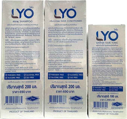 LYO Shampoo Conditioner Hair Tonic Treatment Hair Strengthen &amp; Regrowth