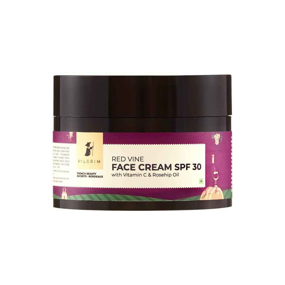 Pilgrim Red Vine Face Cream SPF 30 with Vitamin C &amp; Rosehip Oil (PA+++)