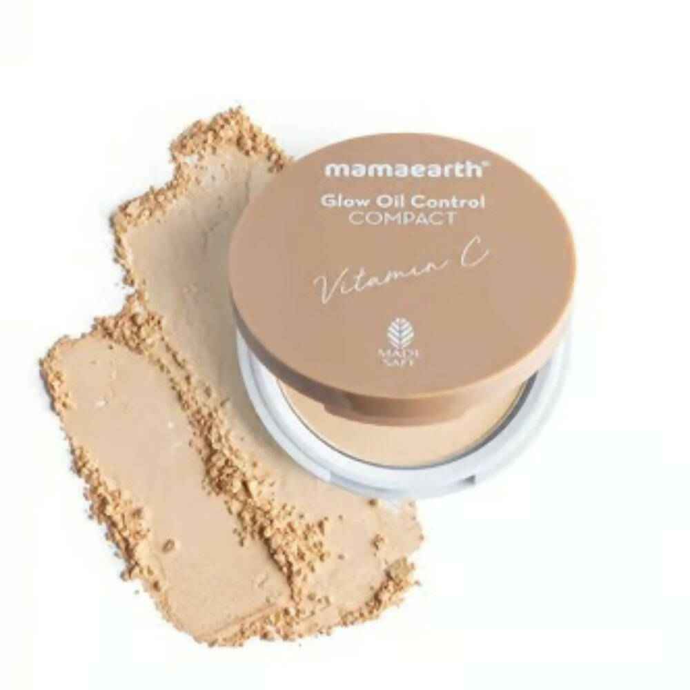 Mamaearth Glow Serum Foundation + Glow Oil Control Compact Combo - Ivory Glow