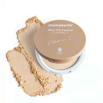 Mamaearth Glow Serum Foundation + Glow Oil Control Compact Combo - Ivory Glow