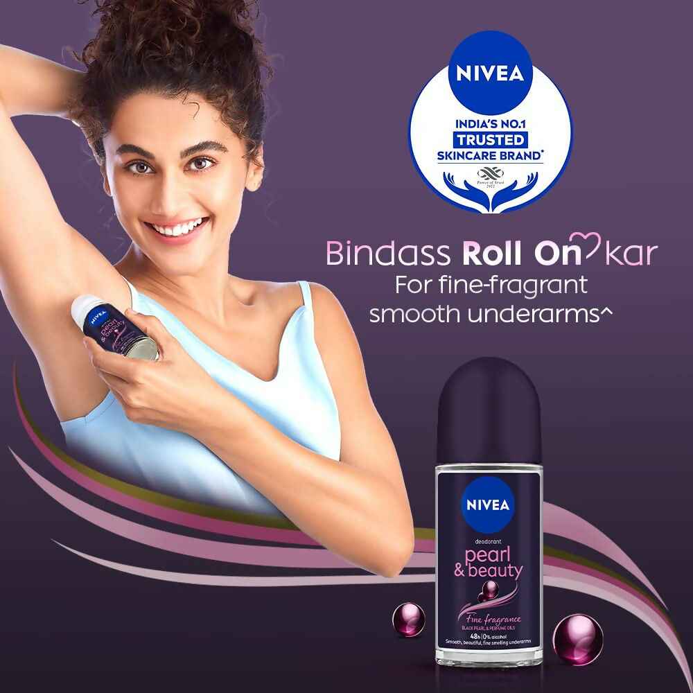 Nivea Deodorant Roll On Pearl &amp; Beauty Fine Fragrance For Women