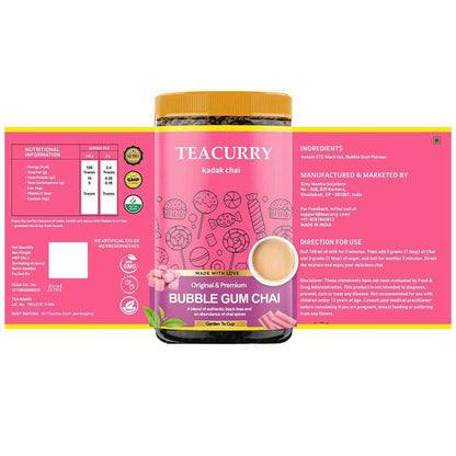 Teacurry Bubble Gum Chai Powder