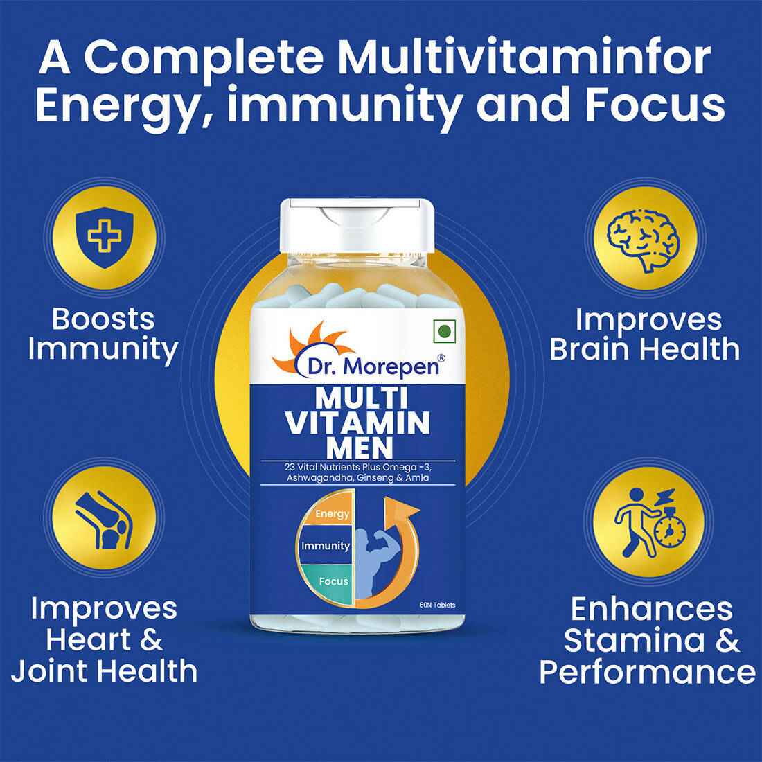 Dr. Morepen Gokshura &amp; Multivitamin Men Tablets Combo
