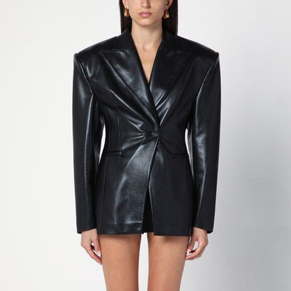 The Andamane Women Leatherette Ottavia Jacket by Luosophy