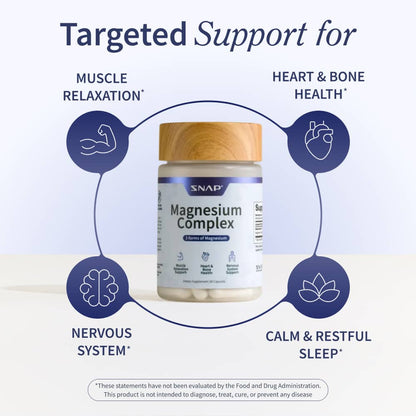 Magnesium Complex - 2 Bottles by Snap Supplements