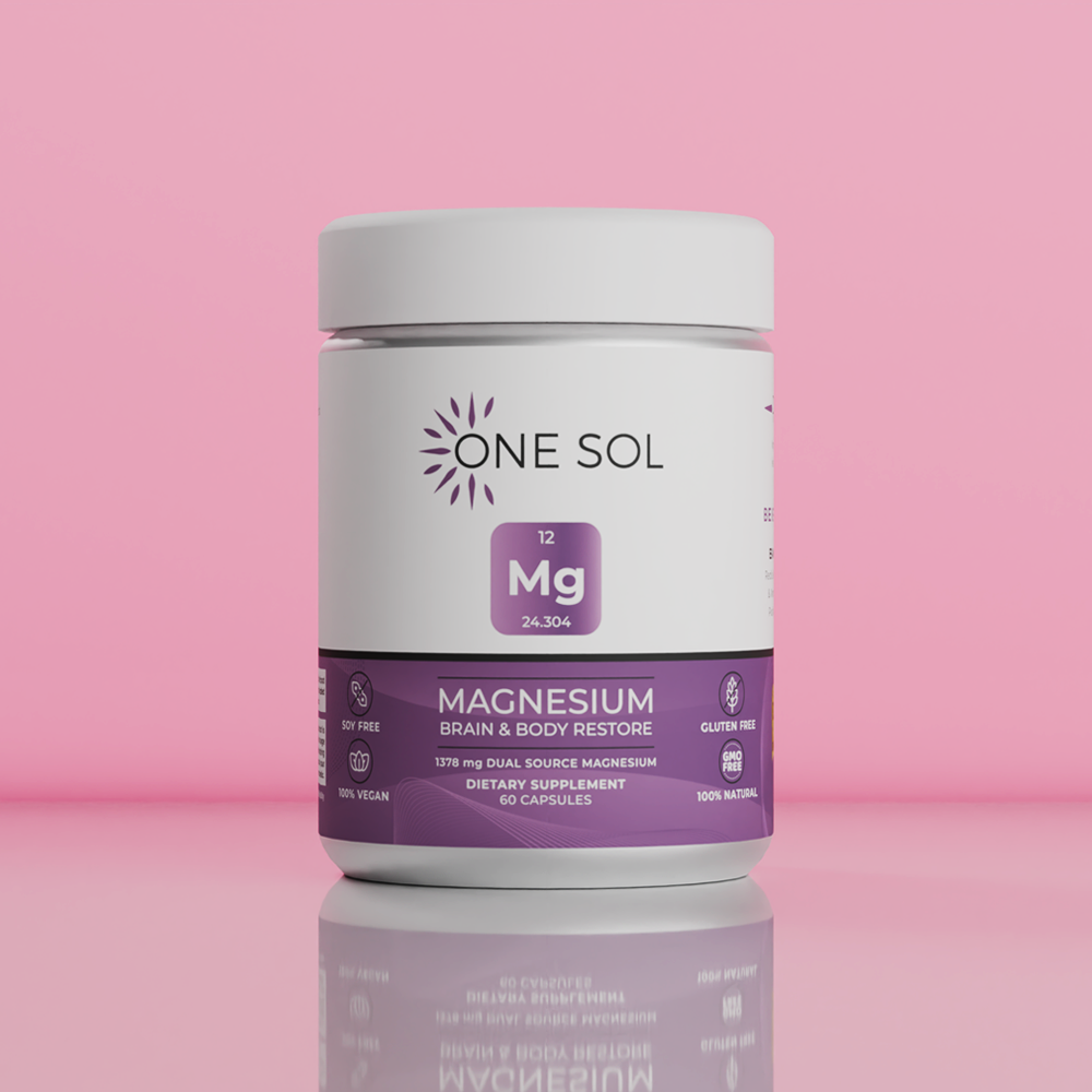 Magnesium by ONE SOL™ | Natural Plant Based Supplements