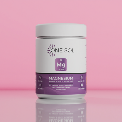 Magnesium by ONE SOL™ | Natural Plant Based Supplements