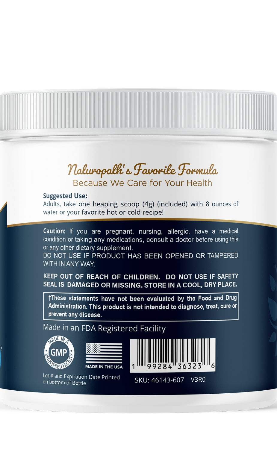 Magnesium Powder - Magnesium Citrate &amp; Aquamin™