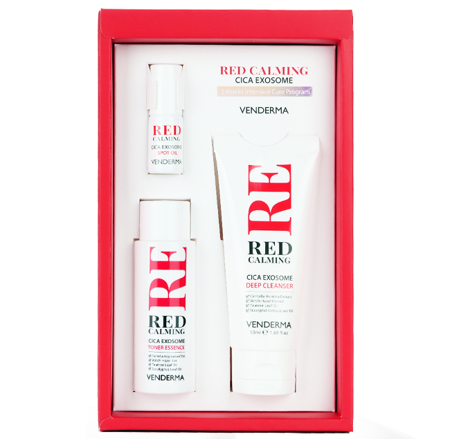 [VENDERMA] Red Calming Cica Exosome 2 Weeks Intensive Care Program Set by Pi-Boo