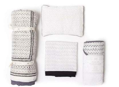 Going Home Newborn Bed + Bath Gift Set - 4-Piece Handmade Baby Gift