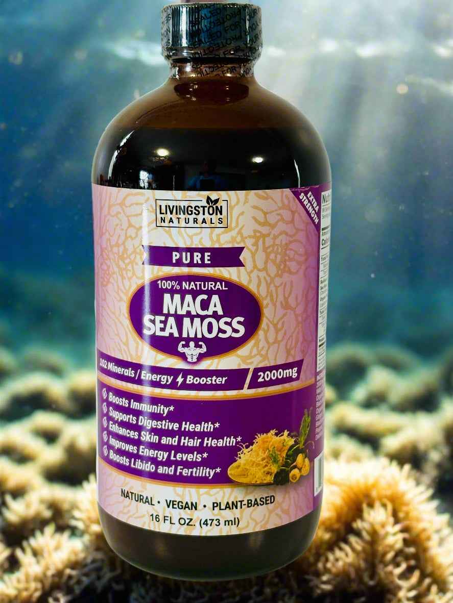 Wildcrafted Sea Moss Blend Liquid – Organic Beets, Maca, or Ginger