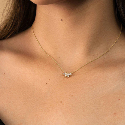 Marquise Flower Necklace - DestGlow