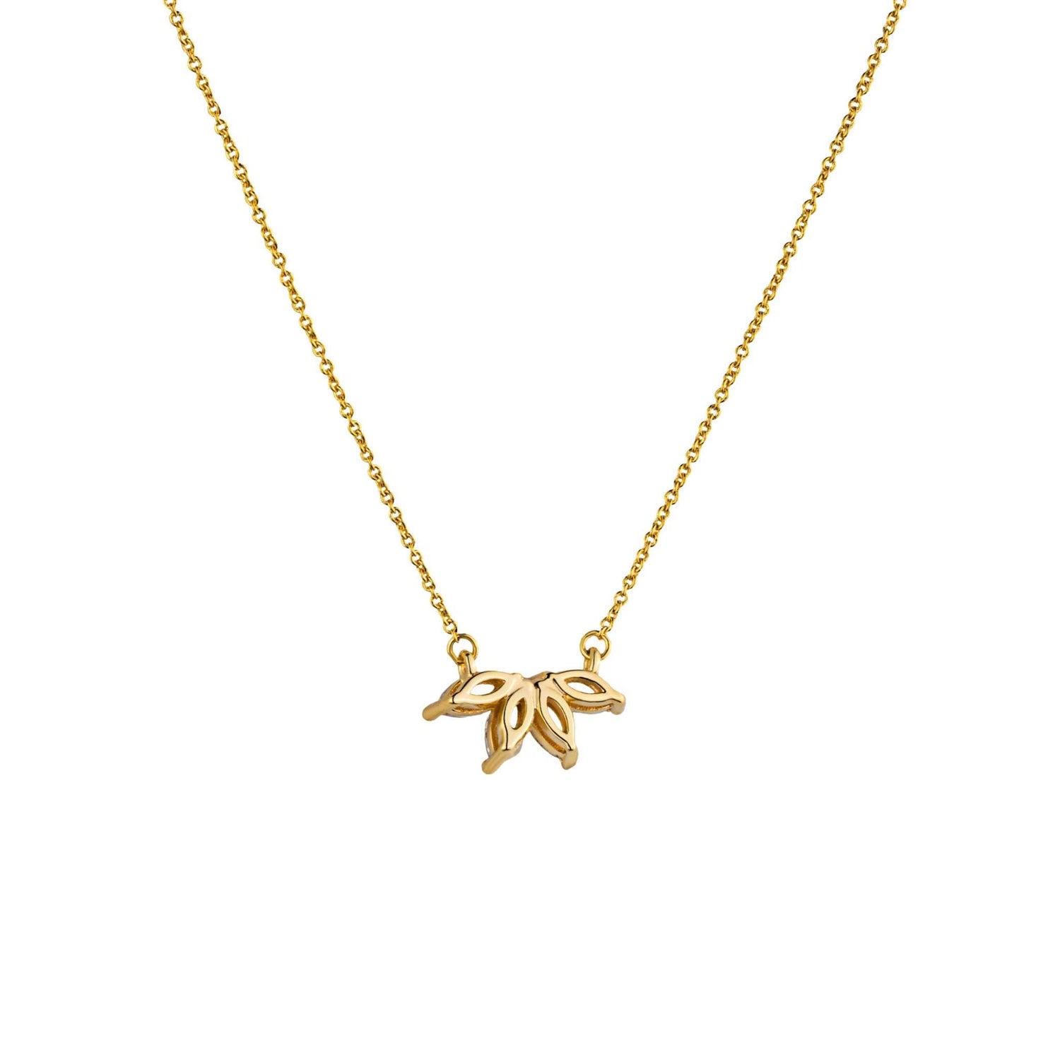 Marquise Flower Necklace - DestGlow