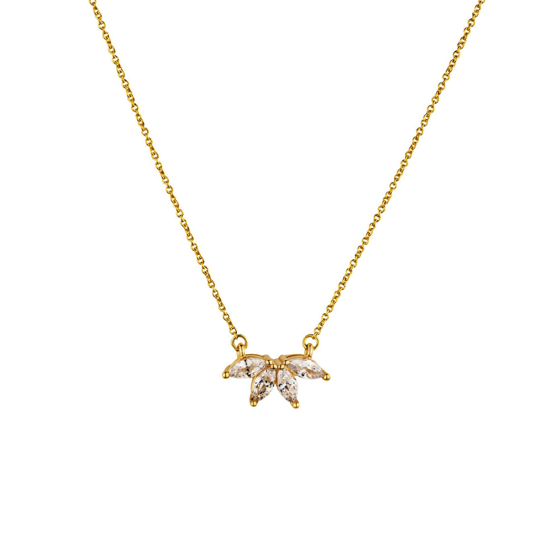 Marquise Flower Necklace