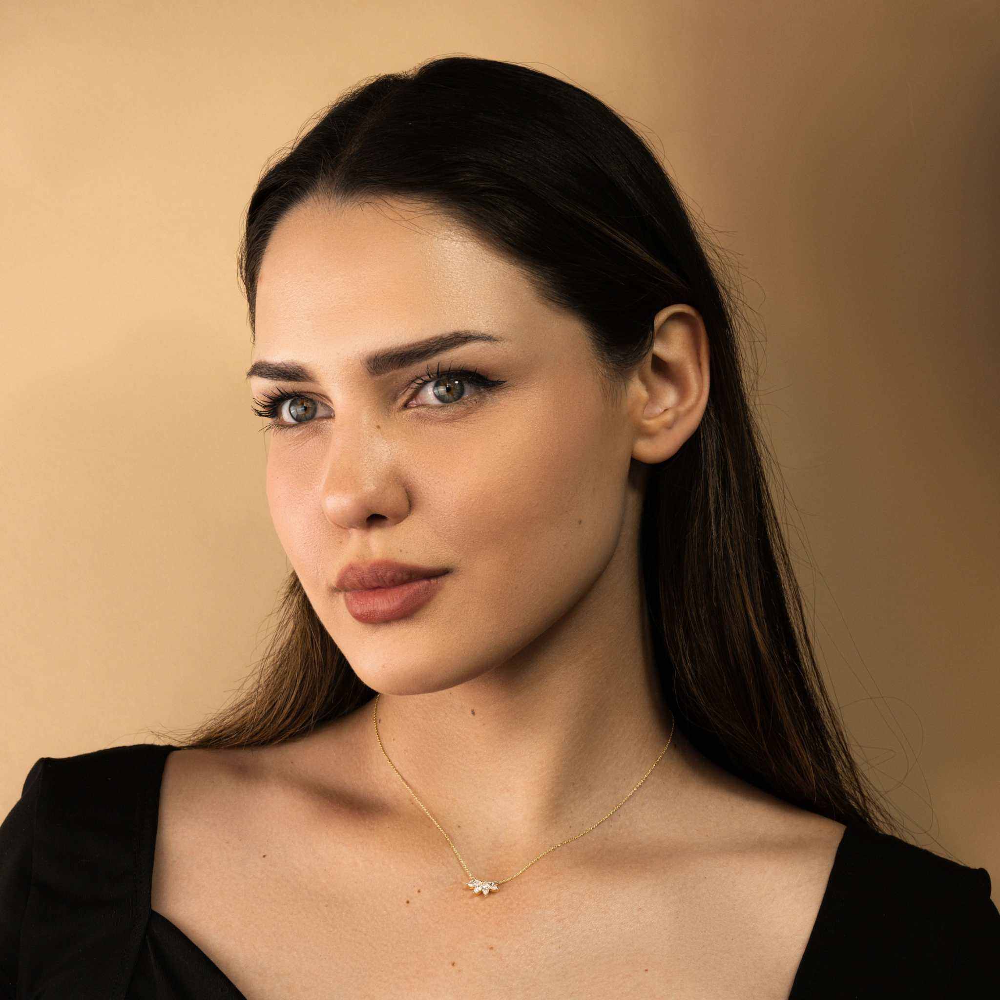 Marquise Flower Necklace - DestGlow