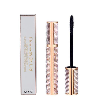 Mega Volume Vegan Mascara – Smudge-Proof with Handmade Diamond Case by EpiLynx