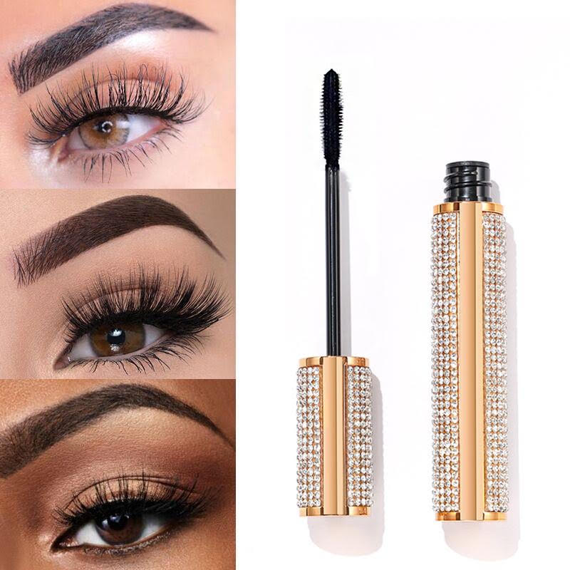 Mega Volume Vegan Mascara – Smudge-Proof with Handmade Diamond Case by EpiLynx