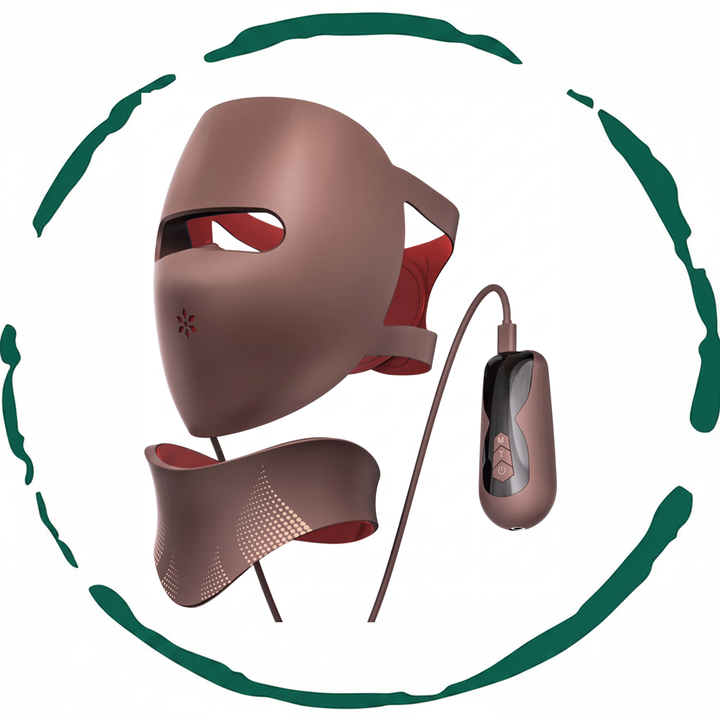 3D Phototherapy Anti-Aging Mask &amp; Thermal Neck Sculpting System  DestGlow