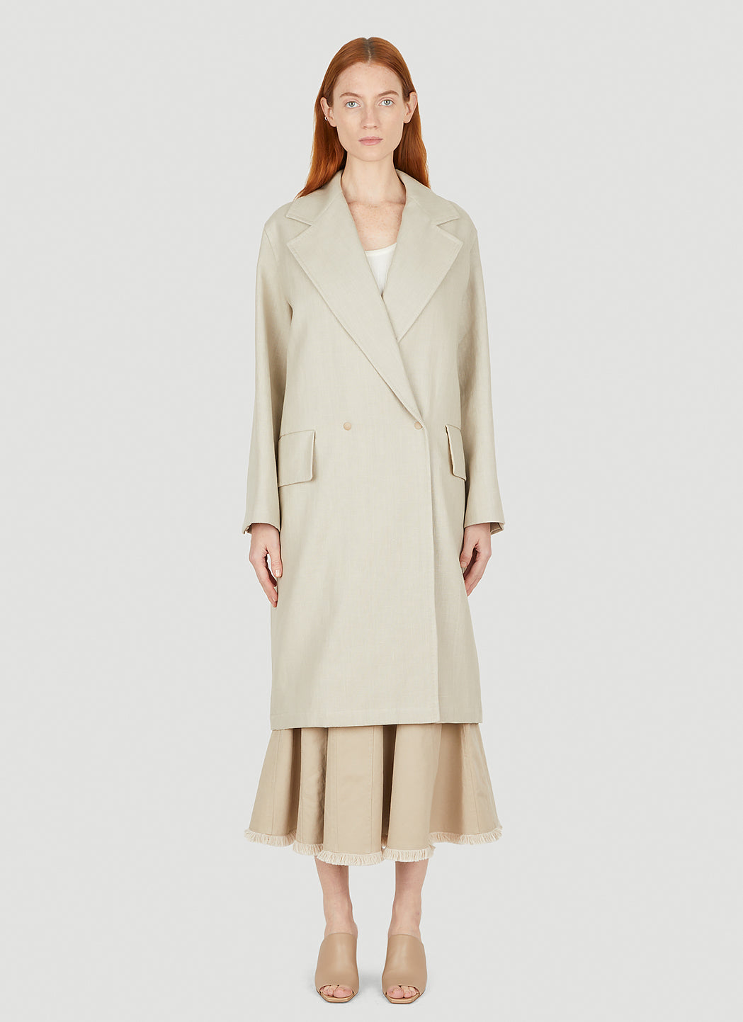 Max Mara Women Mescal Double Breasted Coat by Luosophy