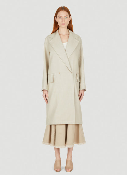 Max Mara Women Mescal Double Breasted Coat by Luosophy