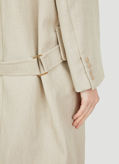 Max Mara Women Mescal Double Breasted Coat by Luosophy