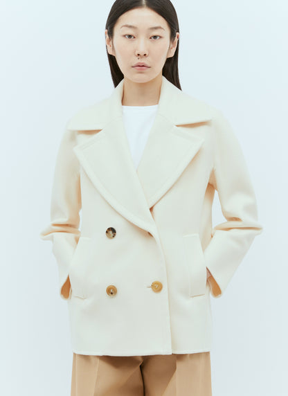 Max Mara Women Wool And Cashmere Pea Coat by Luosophy