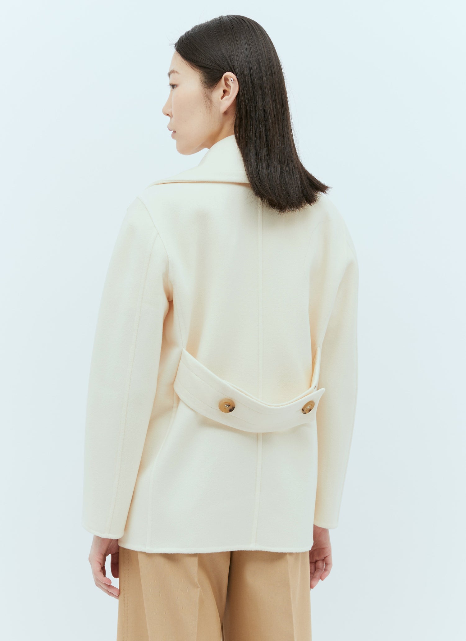 Max Mara Women Wool And Cashmere Pea Coat by Luosophy