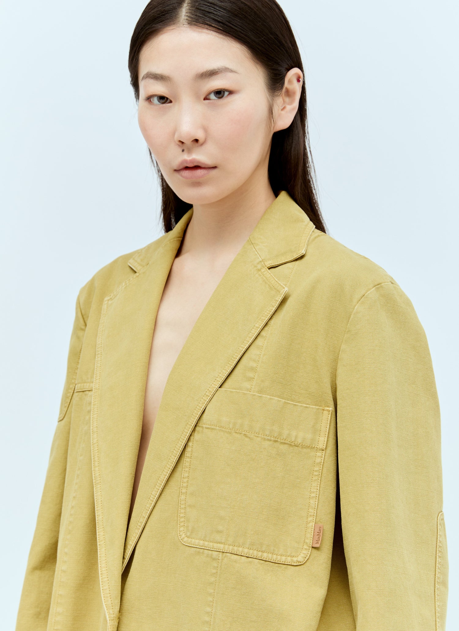 Max Mara Women Oversized Canvas Blazer by Luosophy