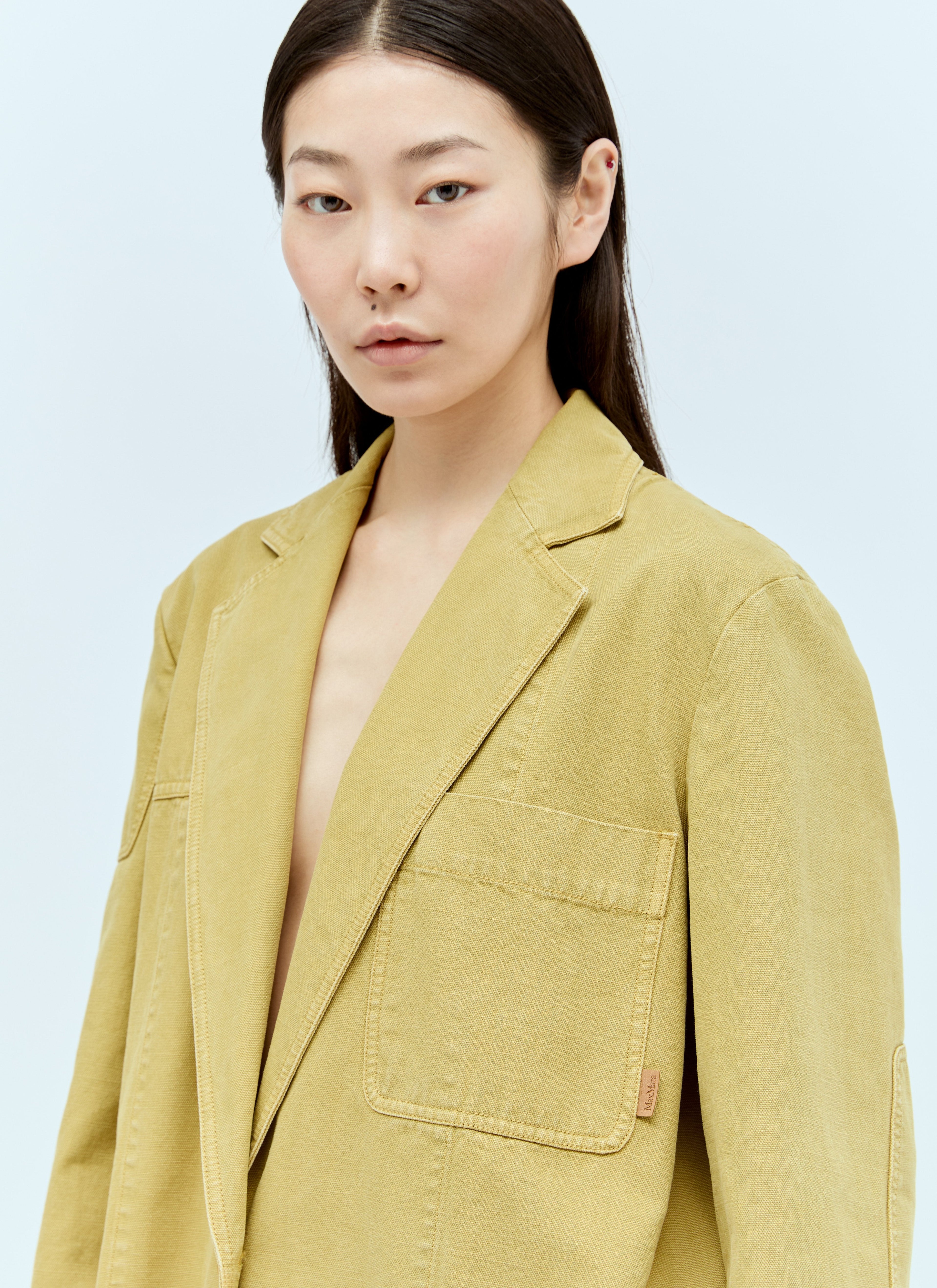 Max Mara Women Oversized Canvas Blazer by Luosophy
