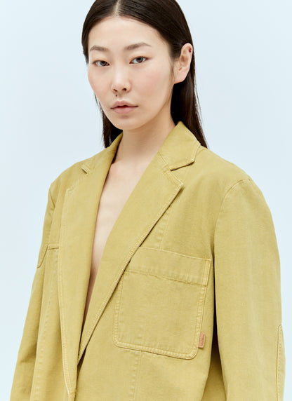 Max Mara Women Oversized Canvas Blazer by Luosophy