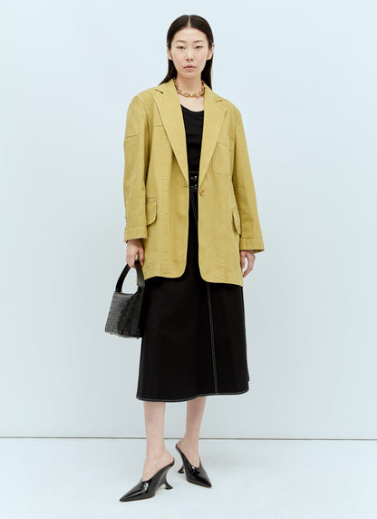 Max Mara Women Oversized Canvas Blazer by Luosophy