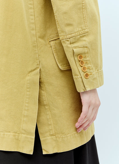 Max Mara Women Oversized Canvas Blazer by Luosophy