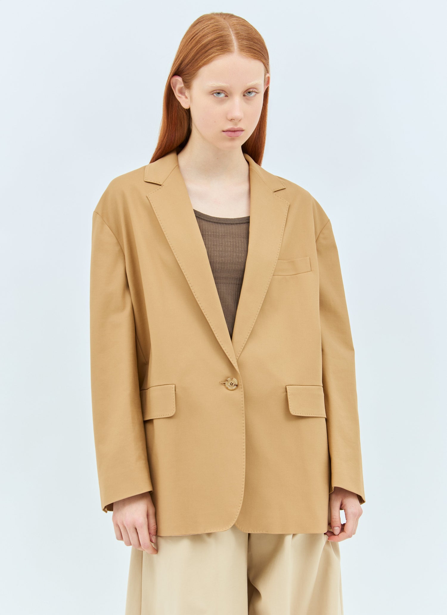 Max Mara Women Oversized Canvas Blazer by Luosophy