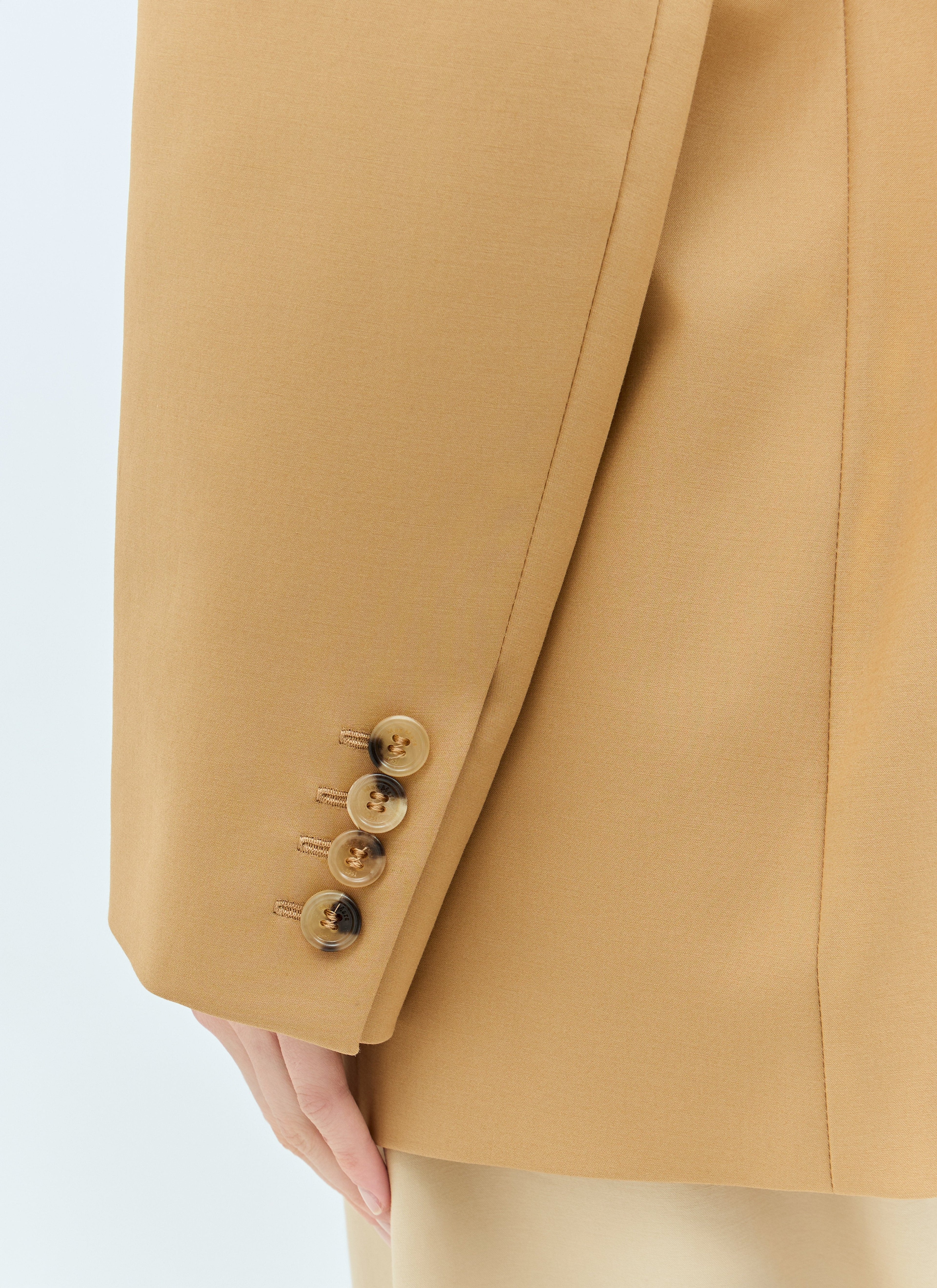 Max Mara Women Oversized Canvas Blazer by Luosophy