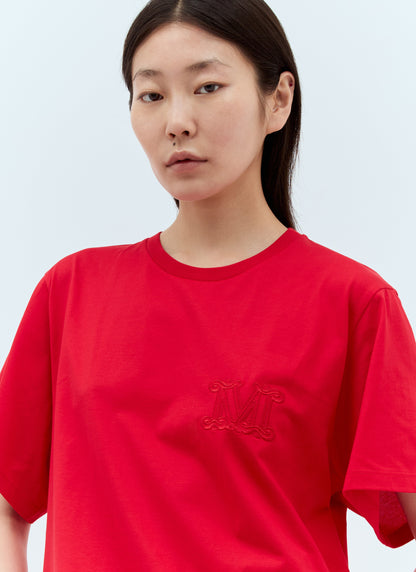 Max Mara Women Logo Embroidery T-Shirt by Luosophy