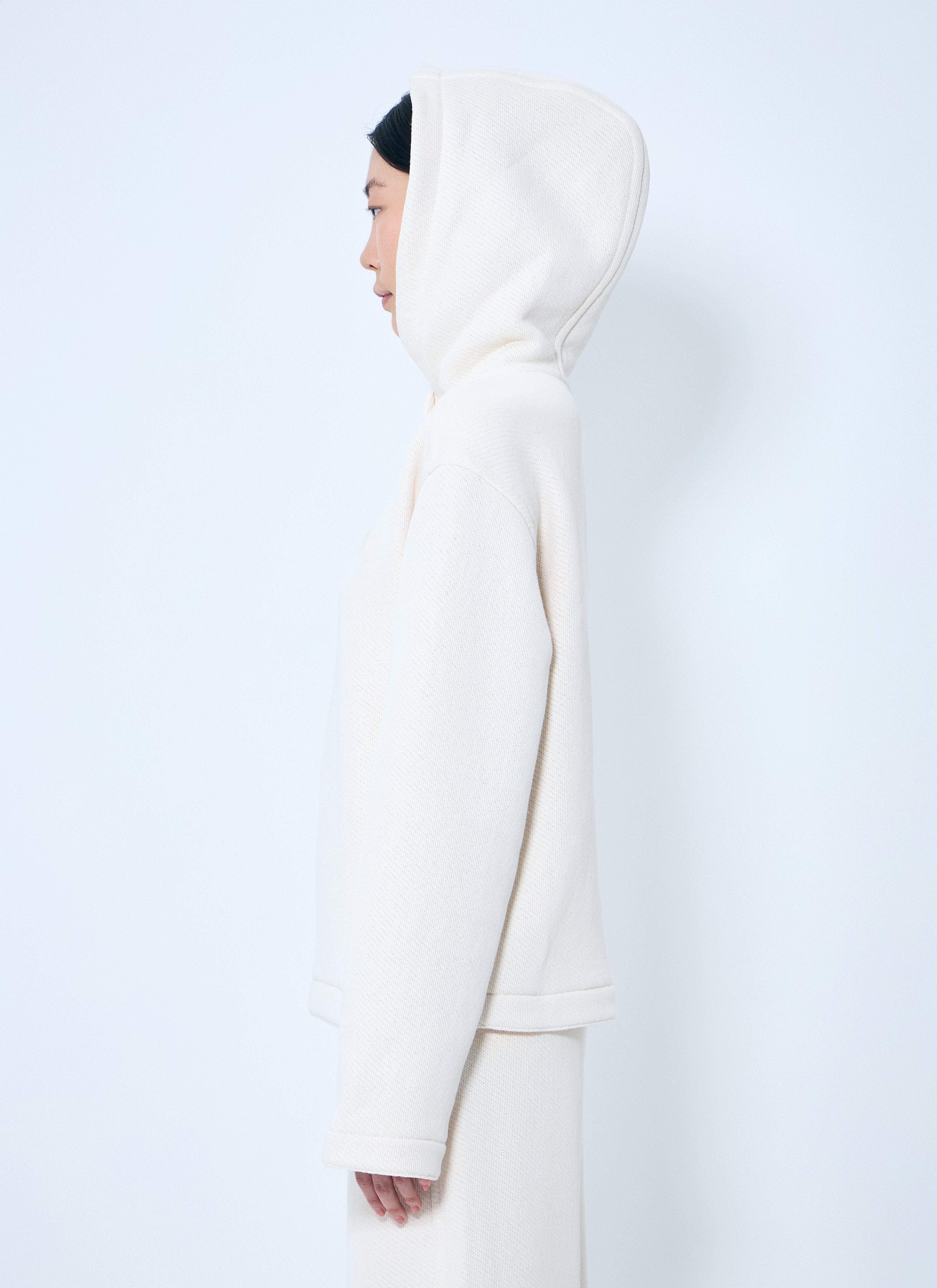 Max Mara Women Logo Embroidery Hooded Sweatshirt by Luosophy
